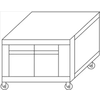 Moretti Forni Podstawa stalowa z komorą rozrostu, H - 1000 mm, MORETTI FORNI Moretti Forni Podstawa stalowa z komorą rozrostu, H - 1000 mm, MORETTI FORNI