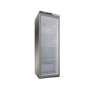 RedFox Glass refrigerated cabinet 350 L, stainless steel