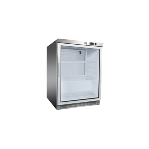 RedFox Glass refrigerated cabinet 150 L, stainless steel
