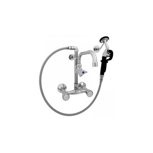 XXLselect Wall Mounted Pre-Rinse Faucet with Spout and Corner Washer XXLselect Wall Mounted Pre-Rinse Faucet with Spout and Corner Washer