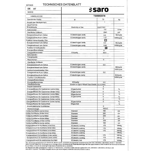 Saro Kuchnia indukcyjna z 5 polami grzewczymi i piekarnikiem 9.9kW - Copy Saro Kuchnia indukcyjna z 5 polami grzewczymi i piekarnikiem 9.9kW - Copy