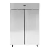Polar Refrigeration  2-door glass freezer cabinet, 1400L, from -22 to -10 °C, silver