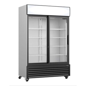 Saro Refrigerated cabinet 2-door glass 706 L, 1°C to 10°C