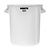 Rubbermaid 121 L White Round Polyethylene Waste Bin, Overlay Lid