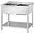 Gredil Table with sink and shelf | 1200x600x(h)850, bolted