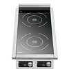 Bartscher Induction cooker with 2 heating zones, 7 kW, countertop