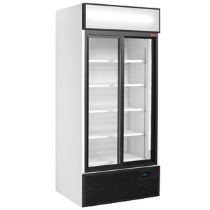Diamond Refrigerated cabinet 2-door glass 760L, 2°C to 10°C Diamond Refrigerated cabinet 2-door glass 760L, 2°C to 10°C