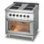 Lozamet Electric cooker with 4 hotplates and electric oven GN 1/1, 9.6 kW