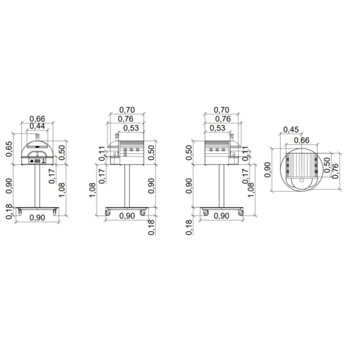 sudforni Piec do pizzy neapolitańskiej 1-komorowy elektryczny 2,7 kW, 1x Ø 33 cm, 220V | OPALINO sudforni Piec do pizzy neapolitańskiej 1-komorowy elektryczny 2,7 kW, 1x Ø 33 cm, 220V | OPALINO