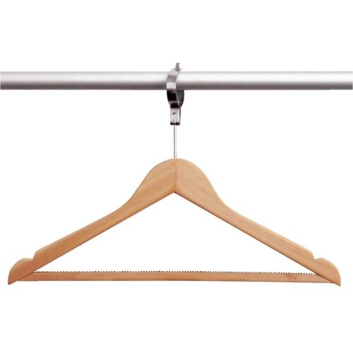 Bolero OUTLET - Wieszak na ubrania drewniany z zabezpieczeniem | 10 szt. Bolero OUTLET - Wieszak na ubrania drewniany z zabezpieczeniem | 10 szt.