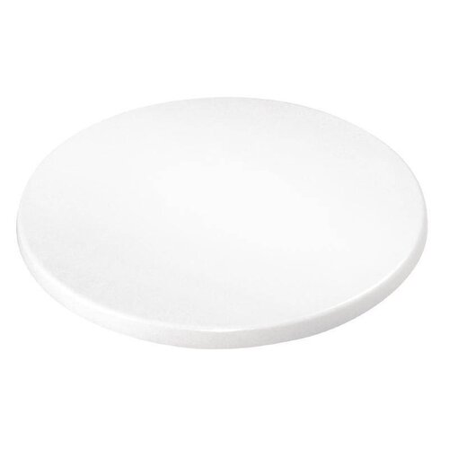 Bolero OUTLET - Blat do stołu okrągły ø 600 mm z drewna laminowanego biały Bolero OUTLET - Blat do stołu okrągły ø 600 mm z drewna laminowanego biały