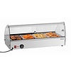 Bartscher OUTLET - Nablatowa witryna grzewcza 4 x 1/3 GN, 46 L, 0,50 kW, od 30 do 90 °C, z szybą giętą, srebrna
