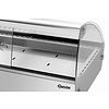 Bartscher OUTLET - Nablatowa witryna grzewcza 4 x 1/3 GN, 46 L, 0,50 kW, od 30 do 90 °C, z szybą giętą, srebrna