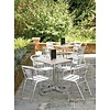 Bolero Silver Stackable Aluminum Chair for Outdoor Use (Pack of 4)