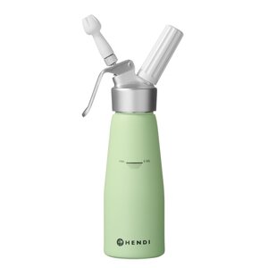 Hendi Whipped Cream Dispenser 0,5 L, Green, Kurt Scheller Edition (with 3 Different Nozzles and Cleaning Brush) Hendi Whipped Cream Dispenser 0,5 L, Green, Kurt Scheller Edition (with 3 Different Nozzles and Cleaning Brush)
