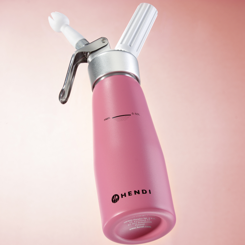 Hendi Whipped Cream Dispenser 0,5 L, Violet, Kurt Scheller Edition (with 3 Different Nozzles and Cleaning Brush) Hendi Whipped Cream Dispenser 0,5 L, Violet, Kurt Scheller Edition (with 3 Different Nozzles and Cleaning Brush)