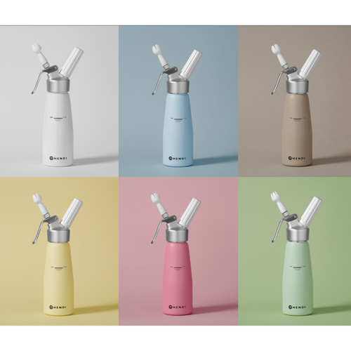 Hendi Whipped Cream Dispenser 0,5 L, Violet, Kurt Scheller Edition (with 3 Different Nozzles and Cleaning Brush) Hendi Whipped Cream Dispenser 0,5 L, Violet, Kurt Scheller Edition (with 3 Different Nozzles and Cleaning Brush)