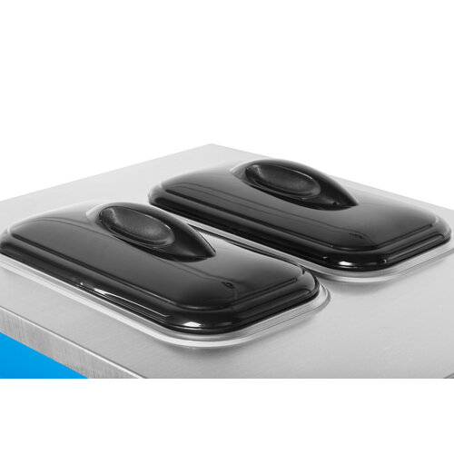 Resto Quality Nablatowa maszyna do lodów włoskich 2x6 L o wydajności 18-20 l/h, 1.85 kW, 3 smaki lodów + mix z nocnym chłodzeniem Resto Quality Nablatowa maszyna do lodów włoskich 2x6 L o wydajności 18-20 l/h, 1.85 kW, 3 smaki lodów + mix z nocnym chłodzeniem