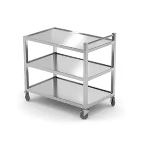 Hendi Stainless Steel 3 Tier Service Trolley 850 x 500 x 800 mm Hendi Stainless Steel 3 Tier Service Trolley 850 x 500 x 800 mm