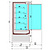 diamond Refrigerated shelf from -1 to 5°C, 151x852x(h)1920 mm, black
