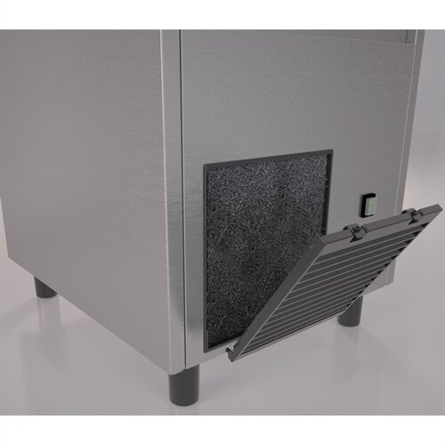 Polar Refrigeration  Kostkarka do lodu 85 kg/24h z zasobnikiem 40 kg, chłodzona powietrzem, 1 kW, Polar UA029 Polar Refrigeration  Kostkarka do lodu 85 kg/24h z zasobnikiem 40 kg, chłodzona powietrzem, 1 kW, Polar UA029