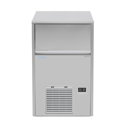 Polar Refrigeration Kostkarka do lodu 47 kg/24h z zasobnikiem 28 kg, chłodzona powietrzem, 0,55 kW, Polar UA028 Polar Refrigeration Kostkarka do lodu 47 kg/24h z zasobnikiem 28 kg, chłodzona powietrzem, 0,55 kW, Polar UA028