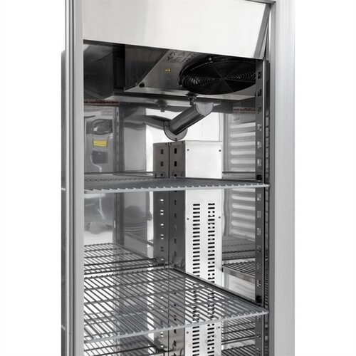 Polar Refrigeration  Refrigerated cabinet 2-door glass 1400 L, -2 to 8°C, Polar U-Series UA042, 1400x810x(h)2150 mm, cooling unit on top Polar Refrigeration  Refrigerated cabinet 2-door glass 1400 L, -2 to 8°C, Polar U-Series UA042, 1400x810x(h)2150 mm, cooling unit on top