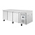 Polar Refrigeration  Stół chłodniczy 3-drzwiowy, od 2 do 8°C, Polar U-series UA084, 2020x800x(h)860 mm, agregat boczny