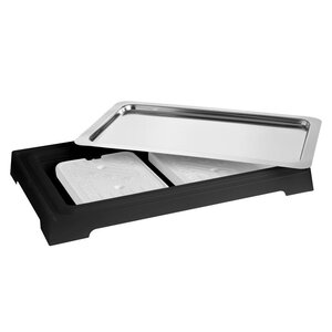 APS Rectangular Roll Top Cool Buffet Display GN 1/1, 365 x 565 mm, Black