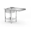 Hendi Table with sink, shelf and space for a dishwasher or fridge - left-hand side compartment | 1200x700 mm