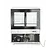 Arktic Square refrigerated display case, 300 L, from 0°C to 6°C, adjustable, white