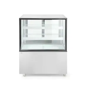Arktic Square refrigerated display case, 300 L, from 0°C to 6°C, adjustable, white