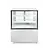 Arktic Square refrigerated display case, 300 L, from 0°C to 6°C, adjustable, white