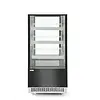 Arktic Square refrigerated display case, 300 L, from 0°C to 6°C, adjustable, black