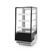 Arktic Square refrigerated display case, 300 L, from 0°C to 6°C, adjustable, black