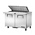 TRUE Stół chłodniczy sałatkowy 2-drzwiowy 18x 1/6 GN, 0 do 5°C, True CX128, 867x1229x(h)961 mm
