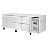Polar Refrigeration  Stół chłodniczy z 2 drzwiami i 4 szufladami 476L, od -2 do 8°C, Polar U-Series UA021, 700x2230x(h)860 mm, agregat boczny
