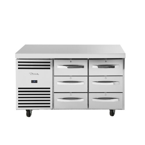 TRUE Sttół chłodniczy z 6 szufladami 280L, 1/1 GN, od 0 do 3°C, True FB014, 700x1411x(h)900 mm, agregat boczny TRUE Sttół chłodniczy z 6 szufladami 280L, 1/1 GN, od 0 do 3°C, True FB014, 700x1411x(h)900 mm, agregat boczny