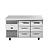 TRUE Sttół chłodniczy z 6 szufladami 280L, 1/1 GN, od 0 do 3°C, True FB014, 700x1411x(h)900 mm, agregat boczny