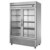 TRUE Szafa chłodnicza 2-drzwiowa przeszklona 914L, 0 do 3°C, True FB002 750x1375x(h)2074 mm, agregat dolny