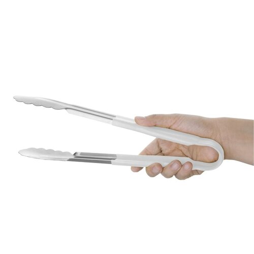 Hygiplas Szczypce do serowania 300 mm, ze stali nierdzewnej, Hygiplas FX130 białe