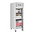 Polar Refrigeration  Szafa chłodniczo-mroźnicza 2-drzwiowa 2/1 GN, 600L, -22 do 8°C, Polar U-Series UA025 810x680x(h)2000 mm, agregat na górze