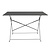 Bolero Stół składany prostokątny 700x1100x(h)715 mm, Bolero CH968, czarny