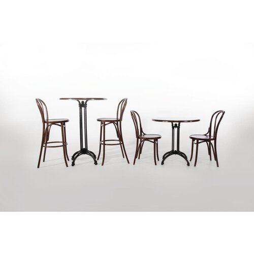 Fameg Krzesło z wysokim siedziskiem z siedziskiem o wysokości 750 mm, do użytku wewnętrznego, Fameg CW012, brązowe