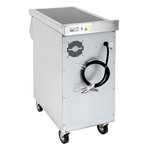 Buffalo Kuchenka indukcyjna z 2 polami grzewczymi na podstawie owartej 7kW, 400V, Buffalo CU487