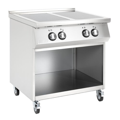 Buffalo Kuchenka indukcyjna z 4 polami grzewczymi na podstawie owartej 14kW, 400V, Buffalo CU488 Buffalo Kuchenka indukcyjna z 4 polami grzewczymi na podstawie owartej 14kW, 400V, Buffalo CU488