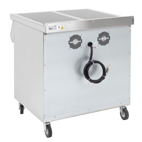 Buffalo Kuchenka indukcyjna z 4 polami grzewczymi na podstawie owartej 14kW, 400V, Buffalo CU488