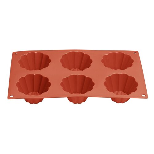 Vogue Forma silikonowa do pieczenia 6 brioche 292x170x(h)38 mm, Vogue JA310 Vogue Forma silikonowa do pieczenia 6 brioche 292x170x(h)38 mm, Vogue JA310