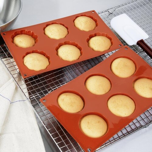 Vogue Forma silikonowa do pieczenia 6 owali 300x174x(h)35 mm, Vogue JA313 Vogue Forma silikonowa do pieczenia 6 owali 300x174x(h)35 mm, Vogue JA313