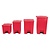 Rubbermaid Kosz pedałowy z podnoszoną pokrywą z uchylną pokrywą 87L z polietylenu, Rubbermaid L629, czerwony